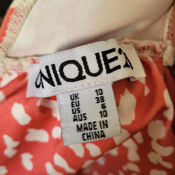 Unique 21 (2 Piece) Bikini Swimsuit / Apricot & White / Top 6 Bottom 8 - Picture 8 of 8